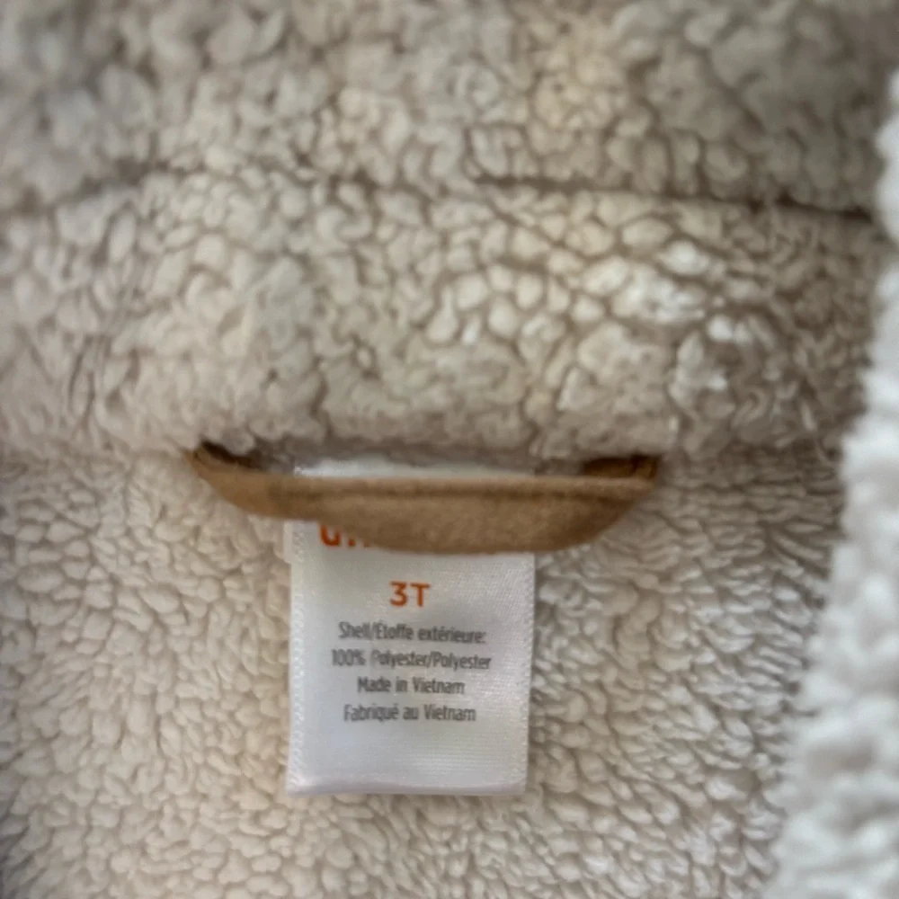 Tan Kids Jacket with Sherpa Lining